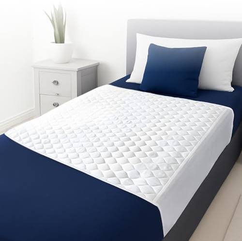 Empapadores Cama Adultos Lavables con Alas 90x85 – Protector de Cama Impermeable Reutilizable Súper Absorbente con 4 Capas – Ideal para Incontinencia, Bebés y Mascotas – Salva Camas Lavables