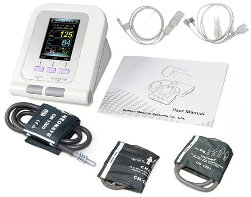 Veterinary Blood Pressure Monitor for Animals, Digital Automatic Blood Pressure Machine with LCD Display and 3 Cuffs, Ideal for Dogs Cats and Pets Animal Care