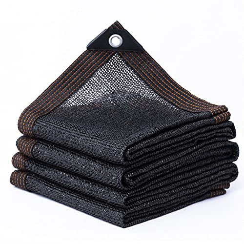 Voile d'ombrage noire pour jardin, bâche en maille résistante aux intempéries 85 %, idéal pour les salles de soleil, étangs, abris d'auto et couvertures de tomates (2 x 3 m, 2 x 5 m, 3 x 3 m, 3 x 5 m,