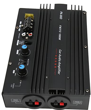 KIMISS PA 80D 1000W Car Power Amplifier Board - Mono Subwoofer Digital Amplifier for Sound Quality in Vehicle Entertainment Systems