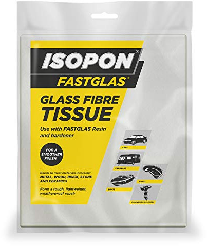 UPOL UPGFT Fastglas-Laminating Glass Fibre Tissue, 1 m Square