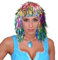 PARTY DISCOUNT Perücke Lametta Folie, bunt