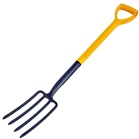 Neilsen CT0165 Border Fork - Polypropylene Shaft | Carbon Steel Head | Ideal for Border Soil Work and Garden Ground Preparation