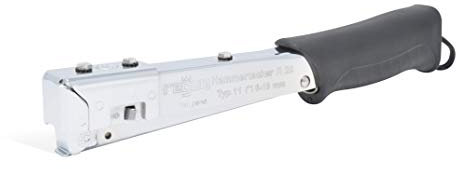 REGUR Hammertacker 20, robuster Schlagtacker mit rutschfestem ergonomischem Handgriff zur Befestigung von Dachpappen, Folien, Teerpappe