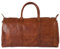 HOLZRICHTER Berlin - Weekender aus Leder für Herren (No 17-1), Reisetasche 30x60x28 cm, Handgefertigte Echtleder Umhängetasche mit Schultergurt, Cognac-Braun