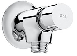 Roca A5A9277C00, Grifo Paso Angular Temporizado Urinario, Colección Instant, Cromado