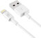 D8 Cable 1m USB Tipo A Lightning Carga+Datos Certificado MFi Blanco Compatible con iPhone 13 12 11 X iPad Pro PSC-0599
