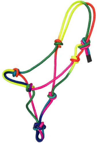 Tough1 Miniature Multi-Color Rope Halter - Medium