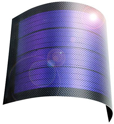 Panneaux solaires à couche mince Flexible Panneau Solaire Solaire photovoltaïque PV Énergie Solaire en Couche Mince DIY 1W 6V Batterie d'expérimentation Scientifique… (Noir)