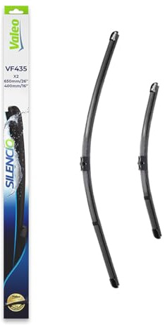 Valeo Silencio 2x Wischerblätter VF435 - Vorne - 650 mm / 400 mm | Set mit 2 Flachbalkenwischern, Originalersatz, 574635
