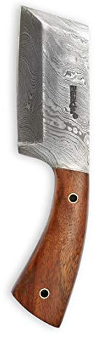 Perkin Coltello Da Caccia Fatto A Mano In Damasco - Coltello Da Mannaia