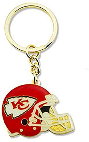aminco Unisex Helmet Keychain NFL Kansas City Chiefs Helm Schlüsselanhänger, Teamfarbe, 5