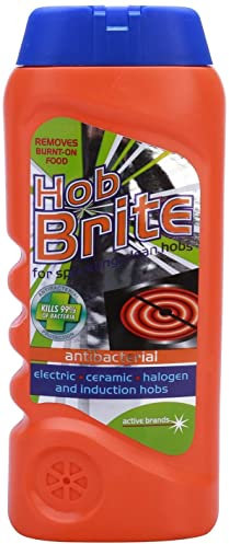 2 X Homecare Hob Brite Ceramic & Halogen Hob Cleaner 300ml (Removes Burnt on Food deep Cleans & Protects)