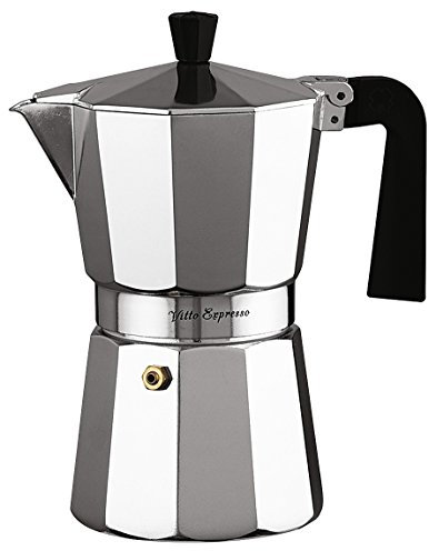 Ilsa – Aluminium Vitto Expresso Kaffeemaschine, Silber 3 Tassen Zentimeter Silber
