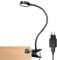 LEPOWER Clip on Light/Reading Light/Book Light Color Changeable/Night Light Clip on for Desk, Bed Headboard and Computers, Include UK 3-pin Plug Adapter(Black)
