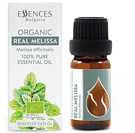 Essences Bulgaria BIO Zitronenmelisse Ätherisches Öl 10ml | Melissa officinalis | 100% Naturrein | Unverdünnt | BIO-zertifiziert | Spitzenqualität aus Familienbetrieb | Ohne Gentechnik | Vegan