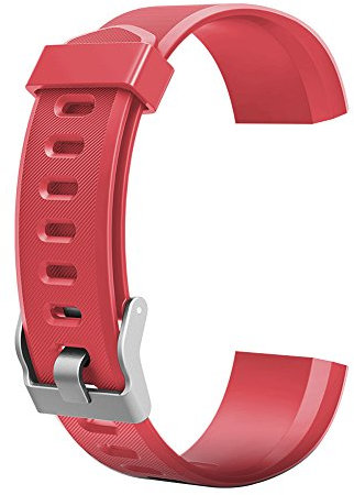 Demiawaking Armband Ersatz Zubehör für ID115Plus HR Smart Watch (Rot)