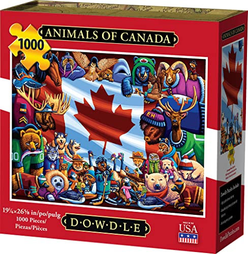 Hogdseirrs Dowdle Jigsaw Puzzle - Animals of Canada - 1000 Piece