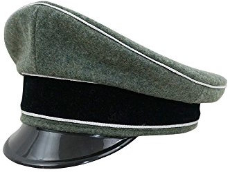 Militaryharbor WW2 German Waffen Elite Officer wool Visor Cap -60