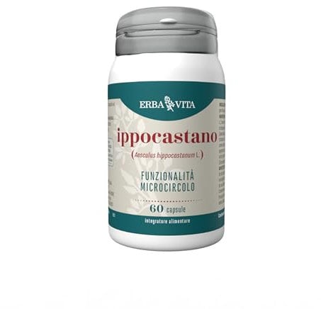 ERBA VITA Integratore Alimentare di Ippocastano - 60 Capsule - Utile al microcircolo