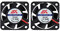 HAWKUNG 2 Pieza Impresora 3D Ventilador de Enfriamiento Extrusora Accesorio 4010 40 x 40 x 10 mm DC 5V 2 Pin Conector Rodamiento Silent Brushless Coolsink Heater Blower para impresora 3D, Negro