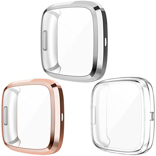 Wepro Screen Protective Case Compatible with Fitbit Versa 2 Smartwatch