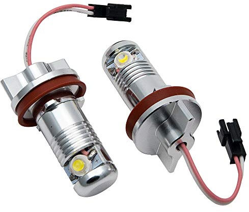 Riloer LED Luz de Anillo de Halo de Ojos de Ángel, Luces de Circulación Diurna DRL H8 Bombillas para E92 E93 M3 E90 E82 E60 E70 E71