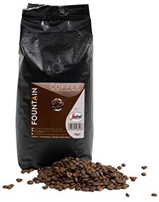 FOUNTAIN Kaffeebohnen von Segafredo fuer Kaffeevollautomat, 100% Bohnen fuer alle Arten von Kaffeemaschinen geeignet, Intensive Arabica Kaffee Bohne aus Lateinamerika, 1 KG