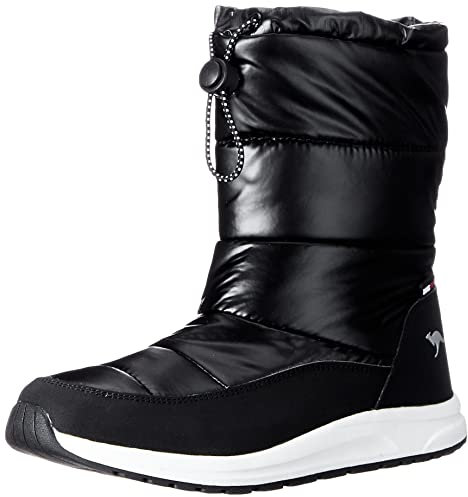 KangaROOS Damen K-WW Luna RTX Stiefel, Jet Black/metallic, 41 EU