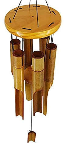 Carillon éolien en bambou pour intérieur ou extérieur