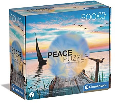 Clementoni - 35121 - Peace Puzzle - Peaceful Wind - Puzzle 500 Teile ab 14 Jahren, Erwachsenenpuzzle mit Wimmelbild, Geschicklichkeitsspiel für die ganze Familie