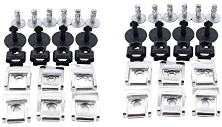 TAKPART 40Stk. 5-tlg.Unterboden Unterfahrschutz Motorunterbodenabdeckung Befestigung Clips Klammern Stoßstangen 4A0805121A 4A0805163