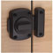 Cerradura de puerta de cerrojo giratorio negro, cerradura de baño zinc die con tornillo, pestillo para puertas interiores, cerraduras de puerta sin llave