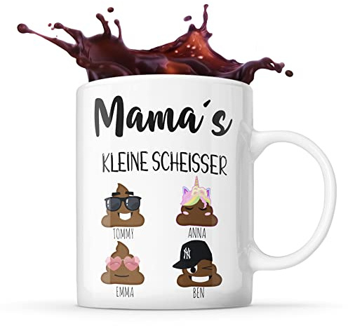Mamas kleine scheisser Tasse als Geschenk zum Muttertag lustige Geschenkidee für deine Mama Mutter das perfekte Geschenk Kinder