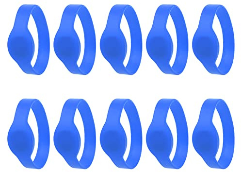 10 RFID-Armbänder – IP68 wasserdichtes Silikonarmband für Zutrittskontrolle und Schwimmbadnutzung – 125 kHz Frequenz, angenehmer, Lange Lebensdauer