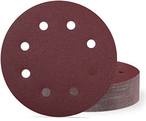 180mm Schleifscheiben Körnung 120, 40 Stück Schleifpapier 180mm Klett Schleifblätter für Wand Deckenschleifer