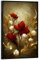 artboxONE Poster mit schwarzem Rahmen 60x40 cm Natur Blumen mit Gold - Bild Blume Blumen Blumen