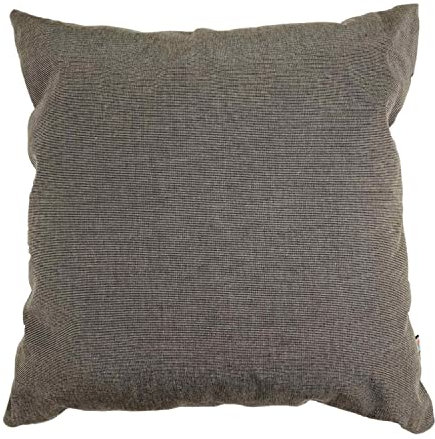 KETTtex Cocktailkissen Dunkelgrau I Kissen 40x40 cm I Kopfkissen weich & robust I atmungsaktives Sofakissen I UV-beständiges Kissen I Dessin 8692