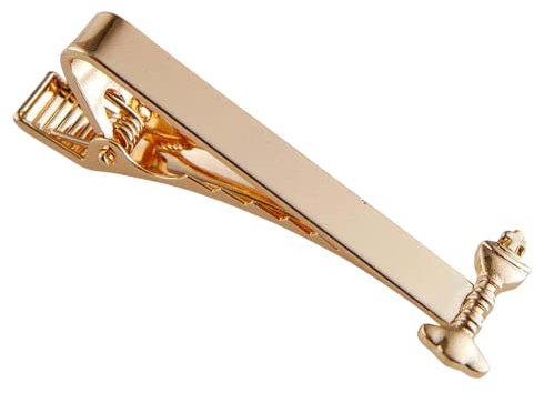 First Communion Tie Clip with Chalice, Gold Tone Clasp Accessory for Neckties, 1.75 Inches, S, Non-Precious Metal, gold tone