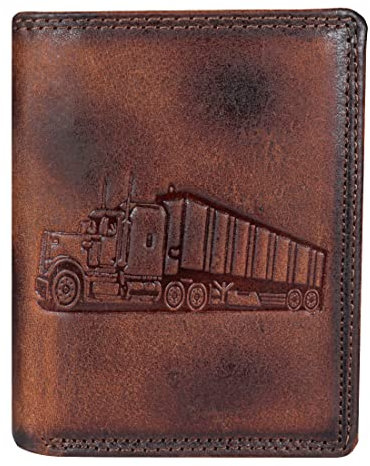 Herren Leder Börse Portemonnaie Geldbörse Brieftasche Lederbörse mit Münzfach RFID Schutz Männerbörse Büffelleder braun ( 81114972 )