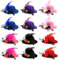 Ipetboom Mini-Haarspangen 12 Stck Mini-Zylinder-Fascinator-Hut-Clip Kinder-Haarspange Fr Partygeschenke Maskerade-Dekorationen (Zufllige Farbe)