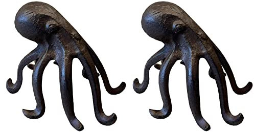Cast Iron Octopus Phone Holder Stand (Pack of 2)
