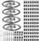 Jetec 4 Set 196 Zoll Draht Vorhang Stange Raumteiler Draht Vorhang Hängesystem mit 96 Clips Verstellbare Vorhang Drape Draht Stange Set für Tapisserie Foto Bild Kinder Handwerk Kunst Display Wand
