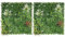 Christow Meadow Artificial Plant Living Wall Panels, Garden Fence Covering Decoration, Indoor Outdoor Decor, Waterproof UV Protected, (2 Sets of 2 100cm x 50cm Panels)