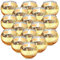 16 Pièces Photophore Doré, Photophore Bougie, Photophores en Verre Doré pour Mariage, Décoration de Table, Saint-Valentin, Noël