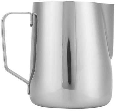 VIFERR Bricco per Latte in Acciaio Inox 200ml Bricchetto Latte con Comoda Impugnatura Caraffa per Montalatte per Cappuccino Latte Art Casa caffè