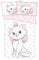 Jerry Fabrics Disney Cat Marie Aristocats Baby Bettwäsche 100 x 135 cm