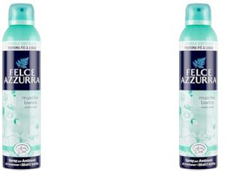 Felce Azzurra - Aria di Casa Spray Profumatore d'Ambiente Muschio Bianco - 250 ml (Confezione da 2)