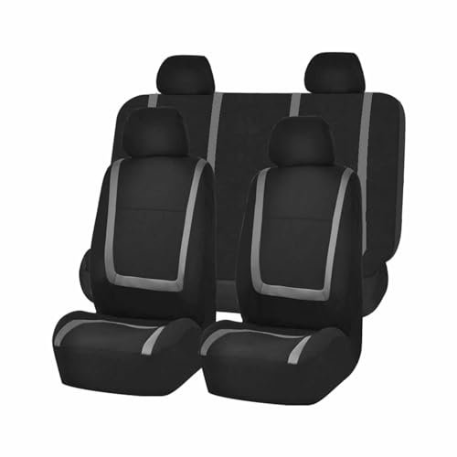 Auto Sitzbezüge Set FüR Mazda CX-5 CX5 2.Gen 1.Gen KF KE 2012-2024, Sitzbezüge Sitzschoner sitzbezüge Set Vordersitze und Rückbank Innenraum Zubehör, D/Black Gray
