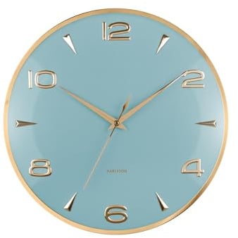 Karlsson [DL] Wall Clock Sienna Glow Misty Blue
